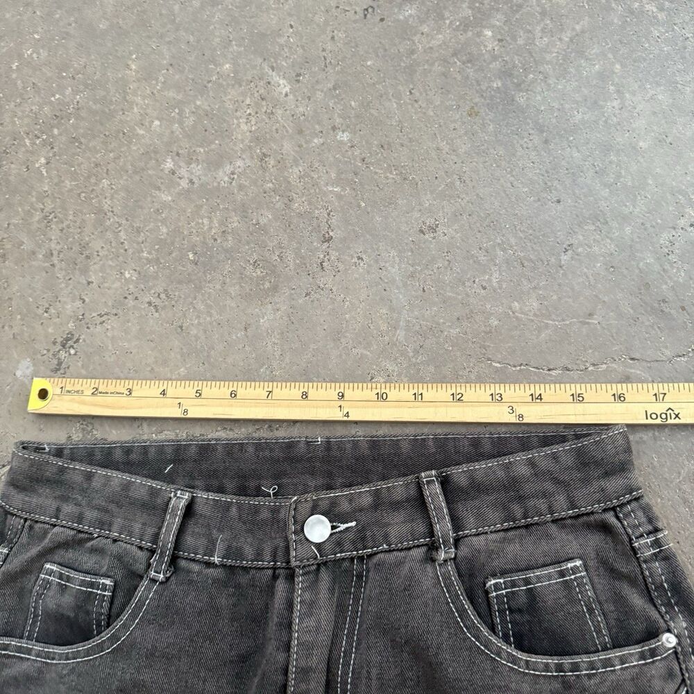Embroidered Baggy Y2ak Hip Hop Jeans Size 32x32 - Picture 4 of 6